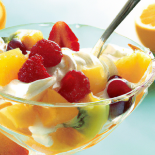 fresh healthy good and no bake fruit dessert