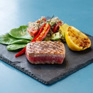 How to grill marinated tuna & veggies a healthy meal recipe
